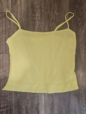 Astr The Label Bright Yellow Citrine Spaghetti Strap Cami Tank Top Like New